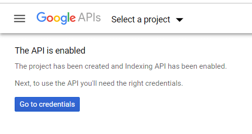 Google API on käytössä