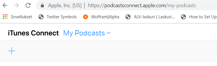 iTunesin My Podcast sivu
