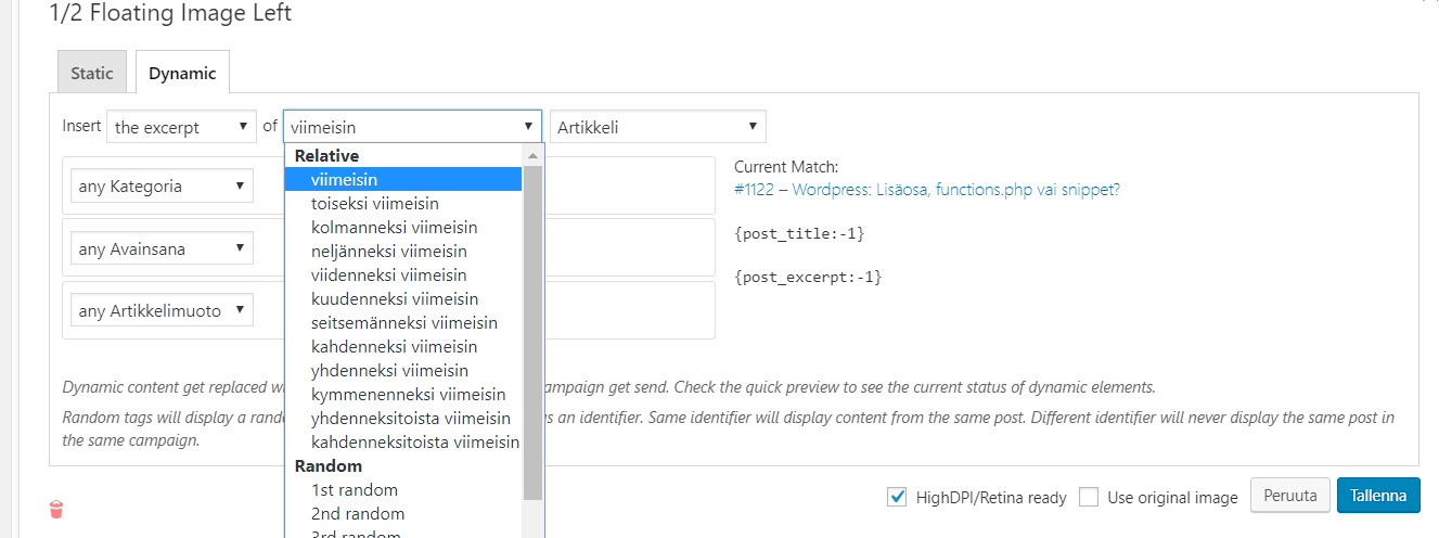 Msilster: Duýbnaamisen valinnan vaihtoehdot