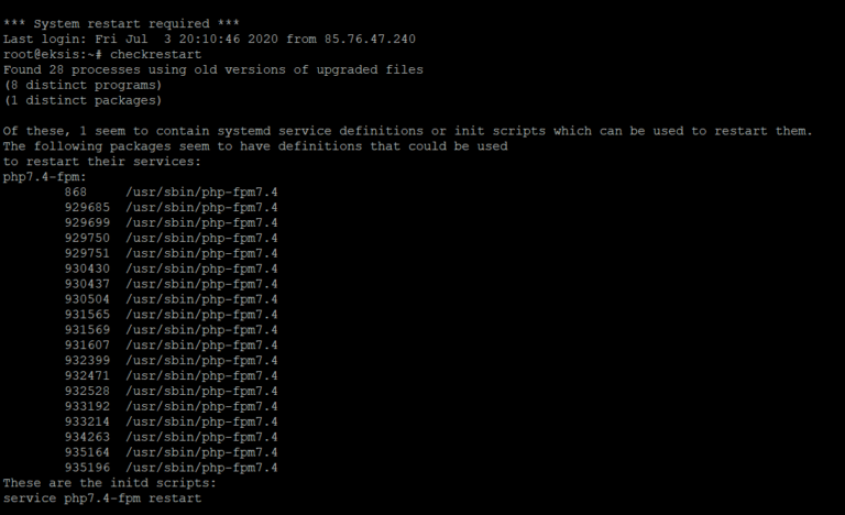 Read more about the article Ubuntun uudelleenkäynnistäminen päivityksen jälkeen
