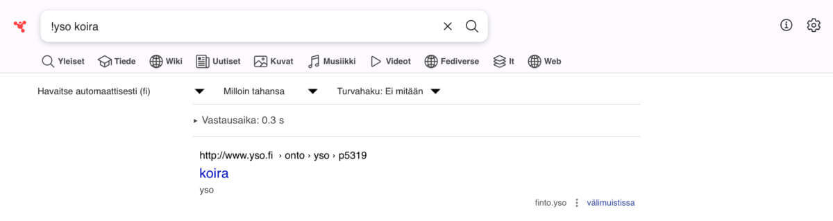 You are currently viewing Finto, SearXNG ja ontologiset sanastot